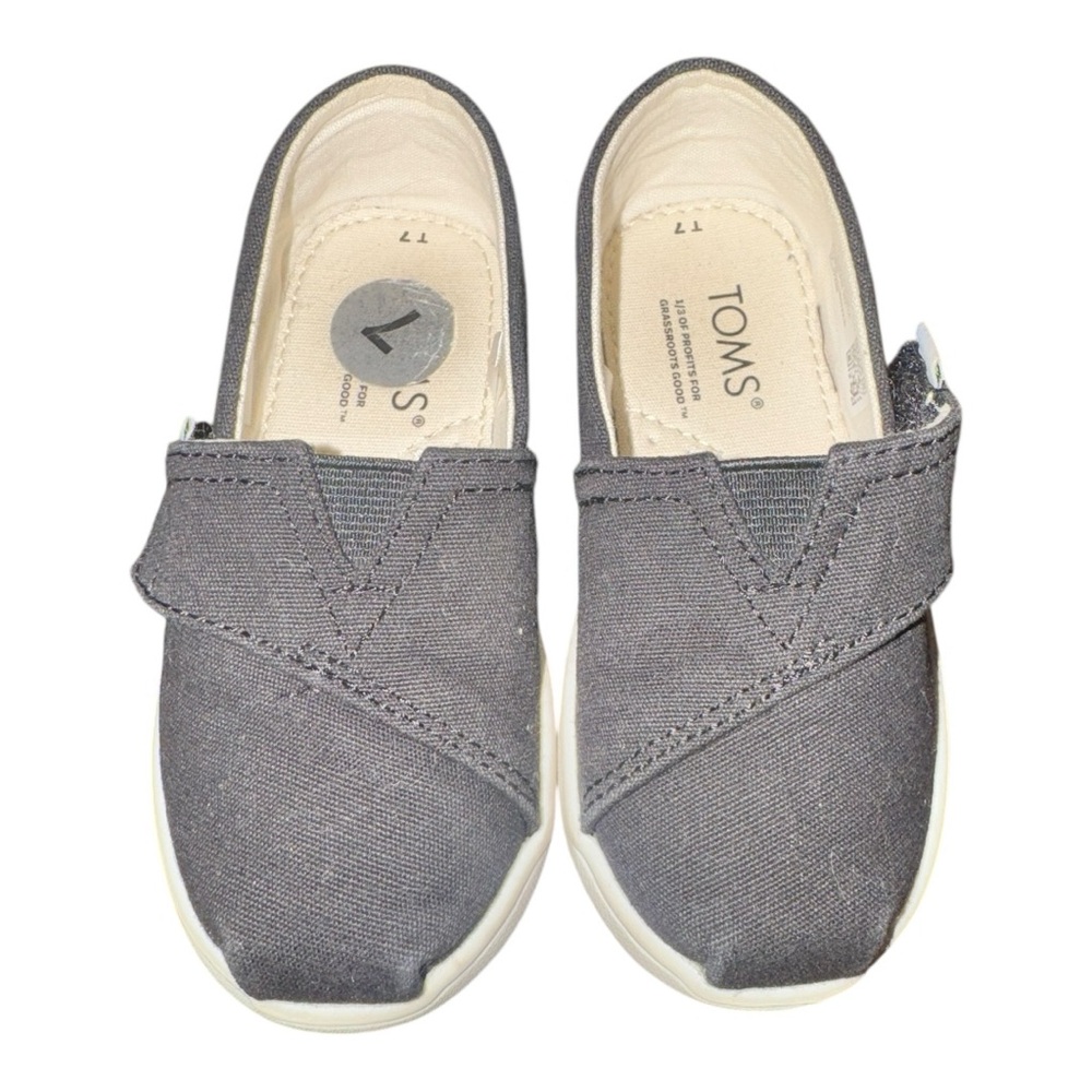 👟 Classic Toddler Canvas Slip-On Shoes – Size 7